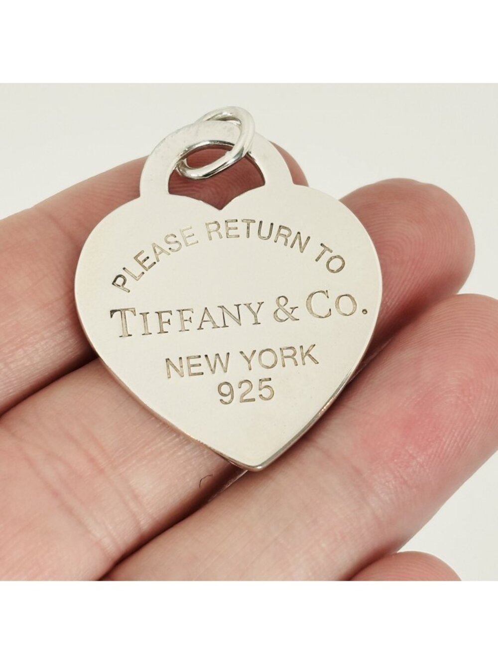 Jumbo Extra Large Please Return to Tiffany & Co Heart Tag Pendant or Charm